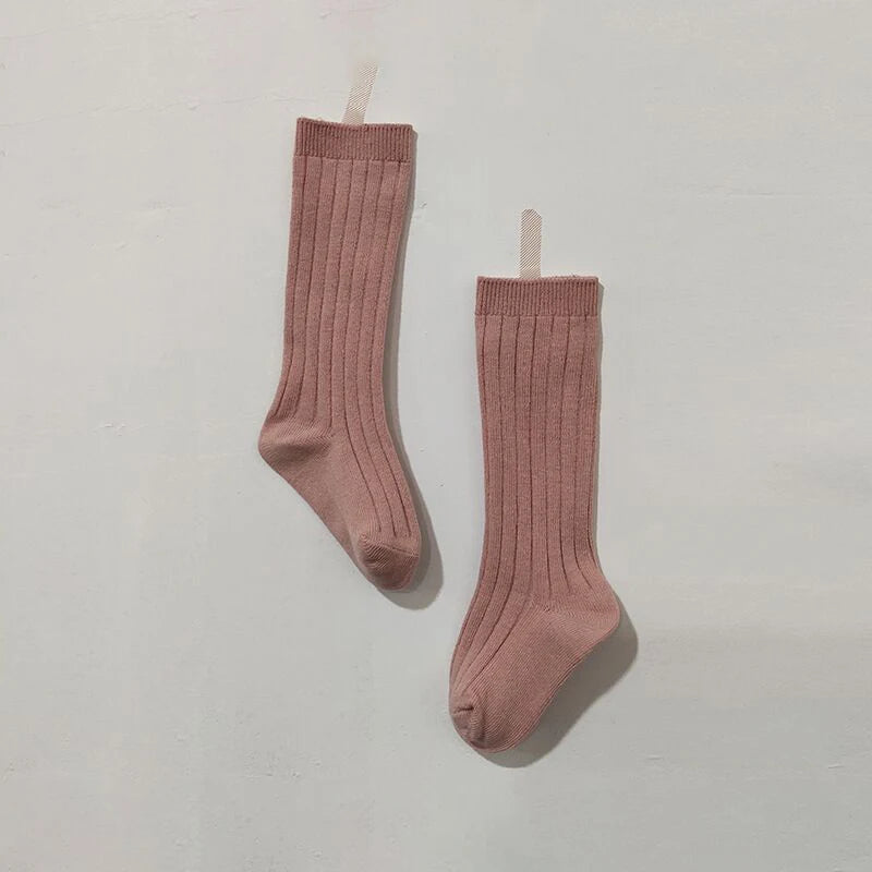 0-7Y Children Socks Stripped Girls Knee High Socks Spanish Toddlers Long Tube Socks Kids Boys School Sock Infant Baby Socken