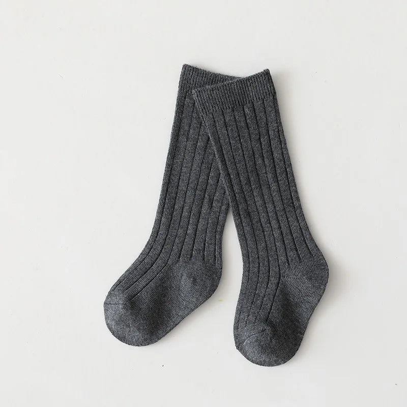 0-7Y Children Socks Stripped Girls Knee High Socks Spanish Toddlers Long Tube Socks Kids Boys School Sock Infant Baby Socken