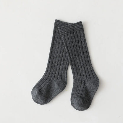 0-7Y Children Socks Stripped Girls Knee High Socks Spanish Toddlers Long Tube Socks Kids Boys School Sock Infant Baby Socken
