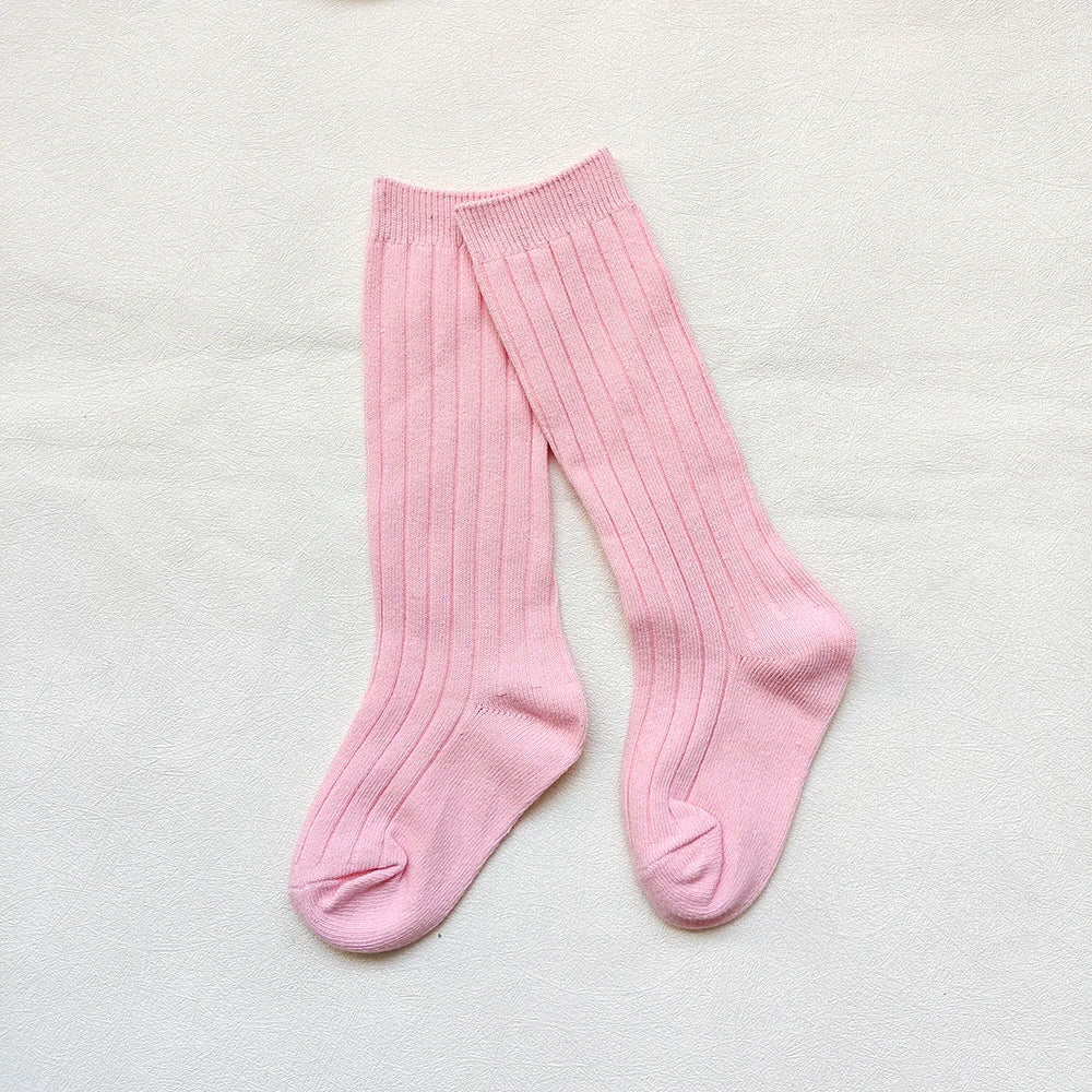 0-7Y Children Socks Stripped Girls Knee High Socks Spanish Toddlers Long Tube Socks Kids Boys School Sock Infant Baby Socken