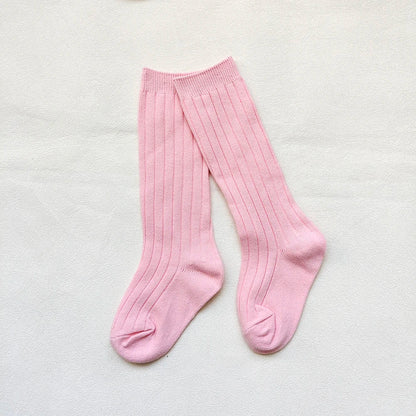 0-7Y Children Socks Stripped Girls Knee High Socks Spanish Toddlers Long Tube Socks Kids Boys School Sock Infant Baby Socken