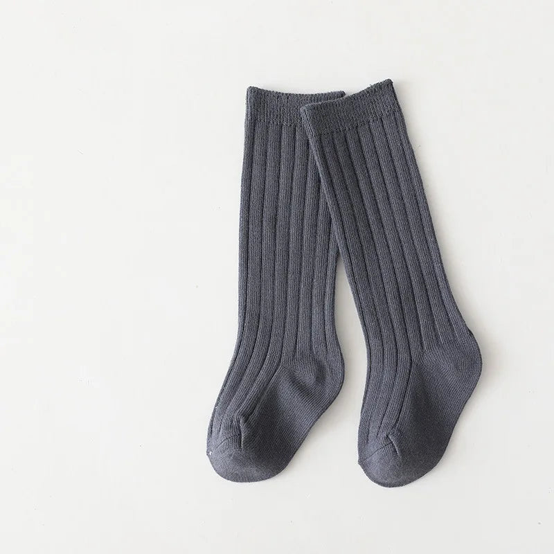 0-7Y Children Socks Stripped Girls Knee High Socks Spanish Toddlers Long Tube Socks Kids Boys School Sock Infant Baby Socken