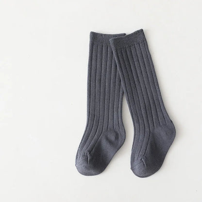 0-7Y Children Socks Stripped Girls Knee High Socks Spanish Toddlers Long Tube Socks Kids Boys School Sock Infant Baby Socken