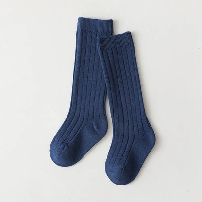 0-7Y Children Socks Stripped Girls Knee High Socks Spanish Toddlers Long Tube Socks Kids Boys School Sock Infant Baby Socken