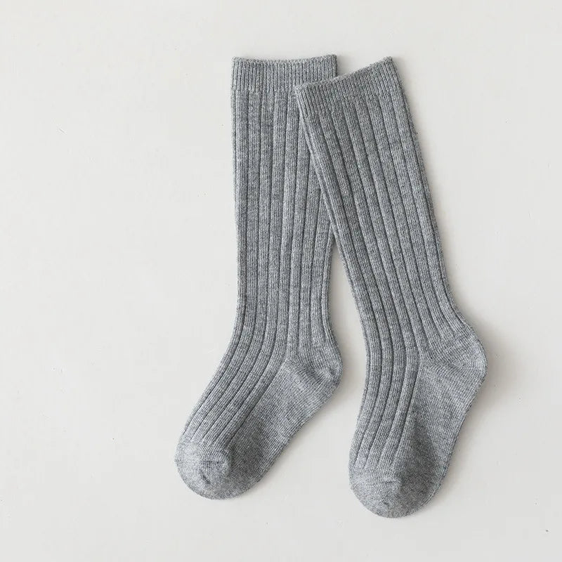 0-7Y Children Socks Stripped Girls Knee High Socks Spanish Toddlers Long Tube Socks Kids Boys School Sock Infant Baby Socken