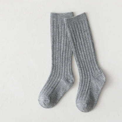 0-7Y Children Socks Stripped Girls Knee High Socks Spanish Toddlers Long Tube Socks Kids Boys School Sock Infant Baby Socken