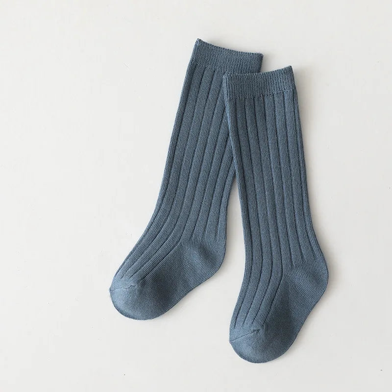 0-7Y Children Socks Stripped Girls Knee High Socks Spanish Toddlers Long Tube Socks Kids Boys School Sock Infant Baby Socken