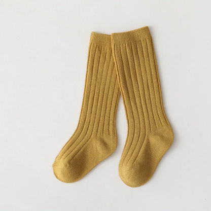 0-7Y Children Socks Stripped Girls Knee High Socks Spanish Toddlers Long Tube Socks Kids Boys School Sock Infant Baby Socken
