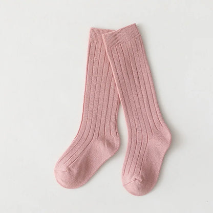 0-7Y Children Socks Stripped Girls Knee High Socks Spanish Toddlers Long Tube Socks Kids Boys School Sock Infant Baby Socken