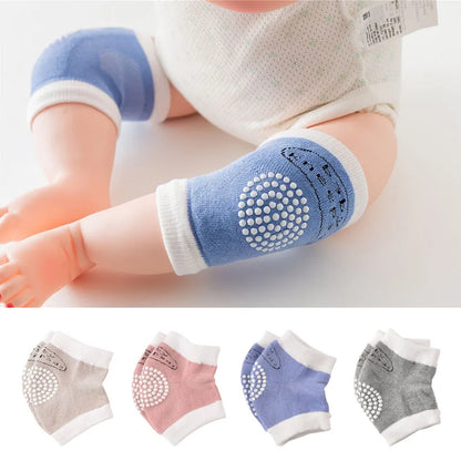 Baby Crawling Knee Pads Breathable, Toddler Walking Anti-Fall, Infant 0-3 Years Old, Pure Cotton Anti-Collision Elbow Pads, Non-