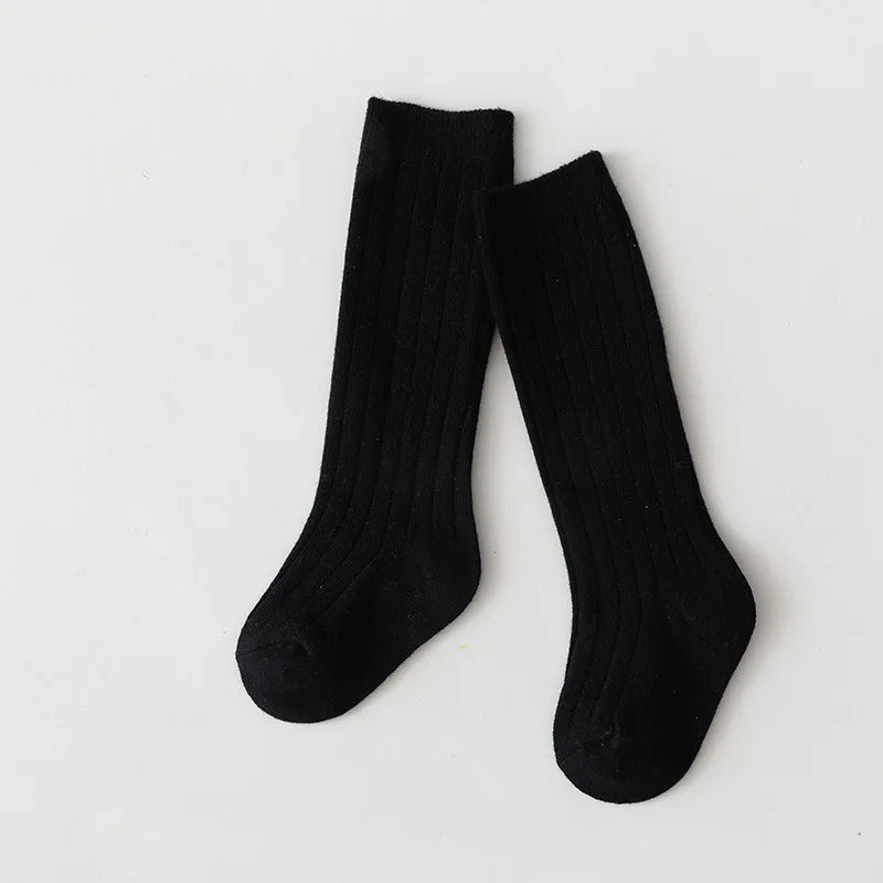 0-7Y Children Socks Stripped Girls Knee High Socks Spanish Toddlers Long Tube Socks Kids Boys School Sock Infant Baby Socken