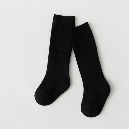0-7Y Children Socks Stripped Girls Knee High Socks Spanish Toddlers Long Tube Socks Kids Boys School Sock Infant Baby Socken
