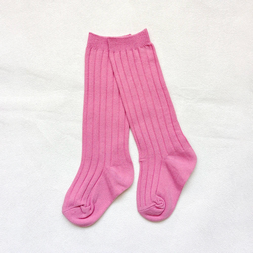 0-7Y Children Socks Stripped Girls Knee High Socks Spanish Toddlers Long Tube Socks Kids Boys School Sock Infant Baby Socken