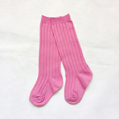 0-7Y Children Socks Stripped Girls Knee High Socks Spanish Toddlers Long Tube Socks Kids Boys School Sock Infant Baby Socken