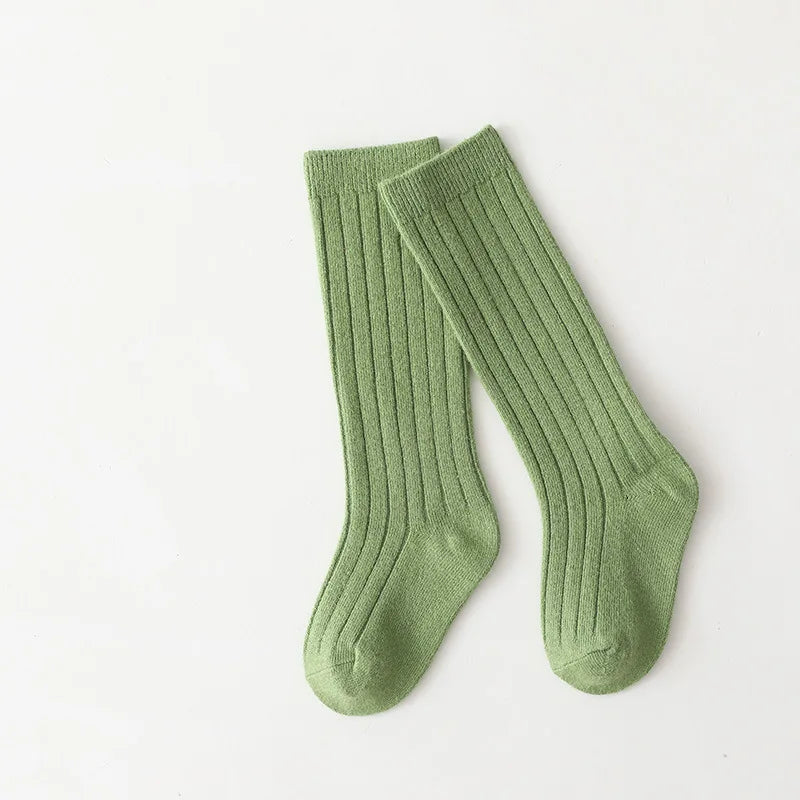 0-7Y Children Socks Stripped Girls Knee High Socks Spanish Toddlers Long Tube Socks Kids Boys School Sock Infant Baby Socken