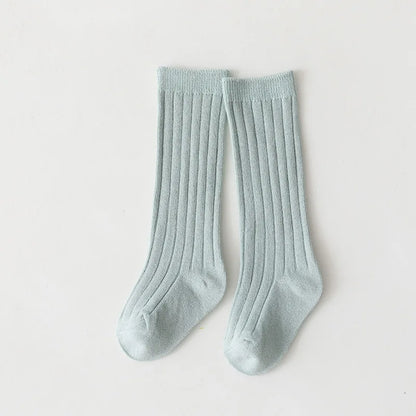 0-7Y Children Socks Stripped Girls Knee High Socks Spanish Toddlers Long Tube Socks Kids Boys School Sock Infant Baby Socken