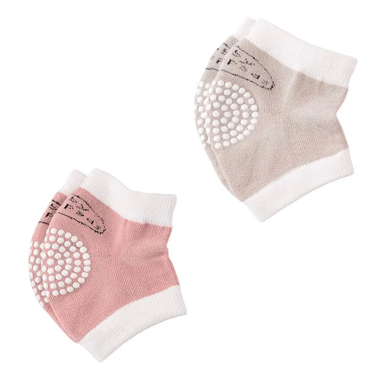 Baby Crawling Knee Pads Breathable, Toddler Walking Anti-Fall, Infant 0-3 Years Old, Pure Cotton Anti-Collision Elbow Pads, Non-