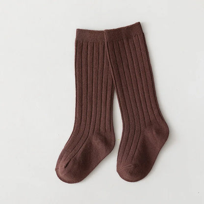 0-7Y Children Socks Stripped Girls Knee High Socks Spanish Toddlers Long Tube Socks Kids Boys School Sock Infant Baby Socken
