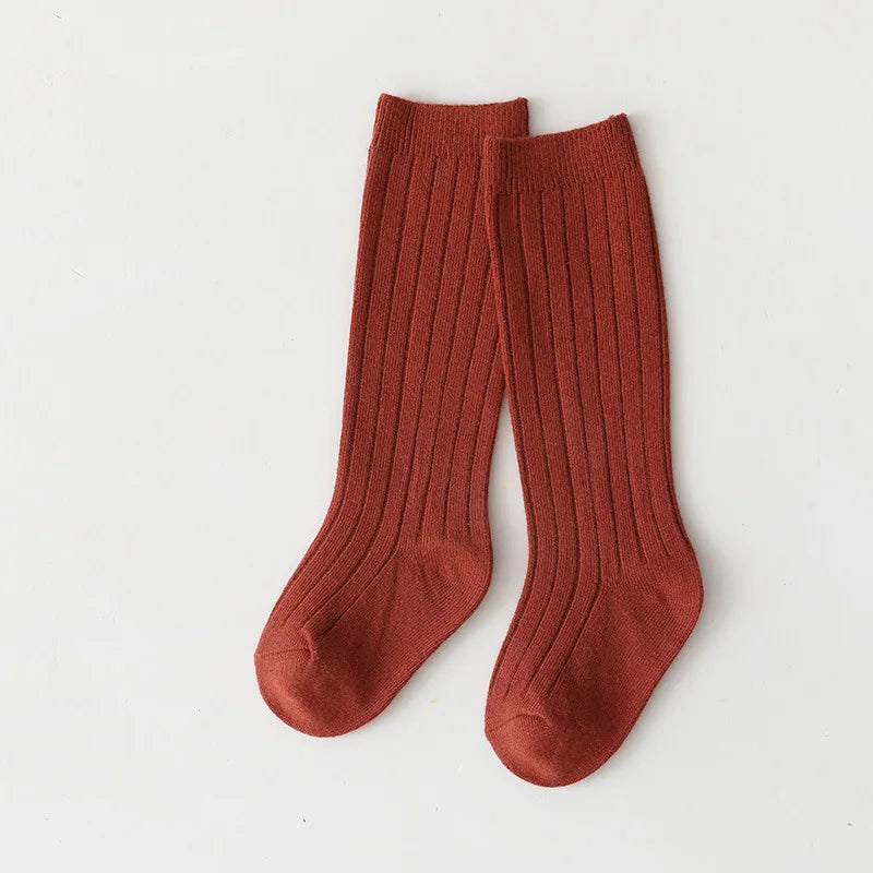 0-7Y Children Socks Stripped Girls Knee High Socks Spanish Toddlers Long Tube Socks Kids Boys School Sock Infant Baby Socken